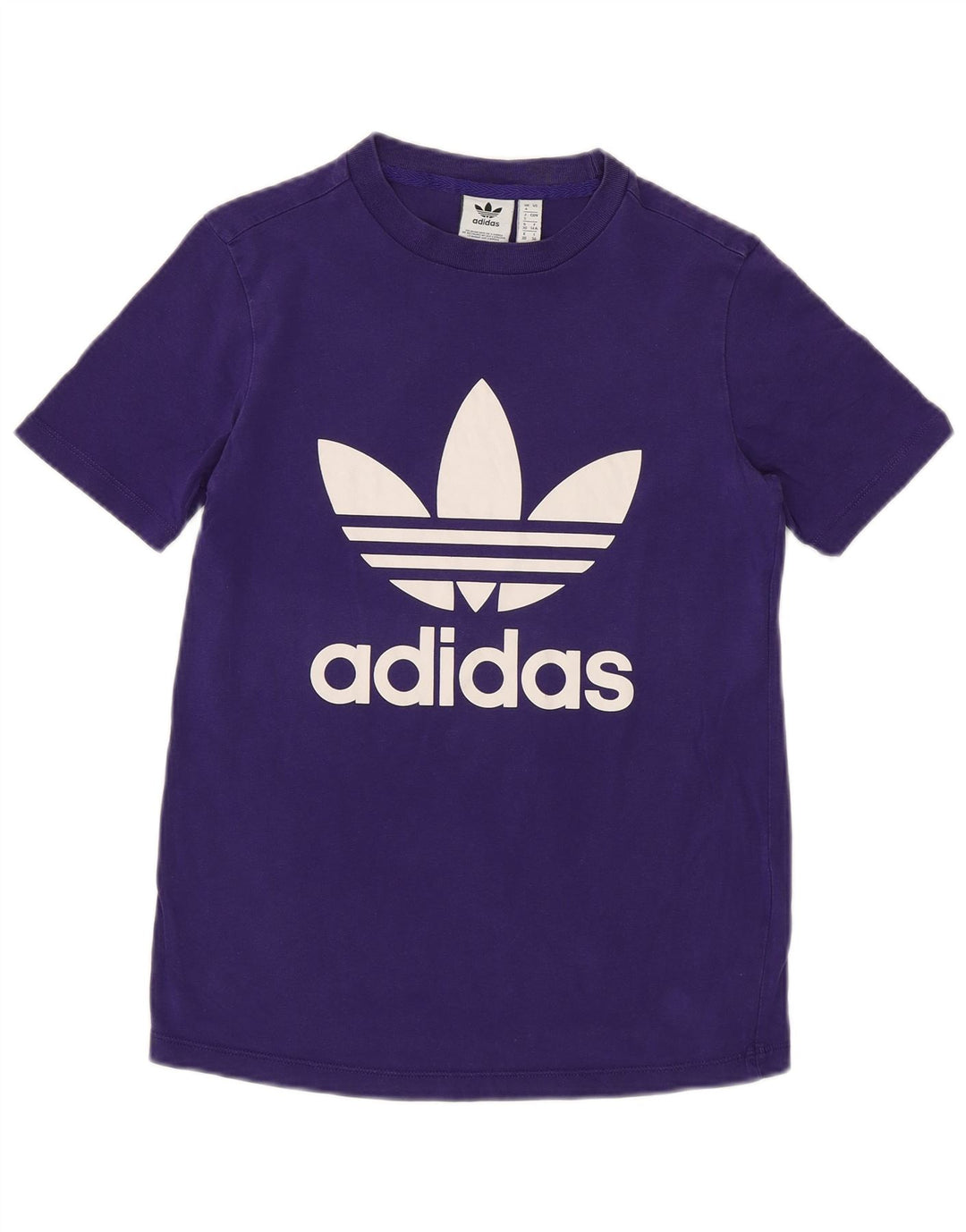 Γυναικείο γραφικό μπλουζάκι ADIDAS Top UK 4 XS Μωβ βαμβακερό