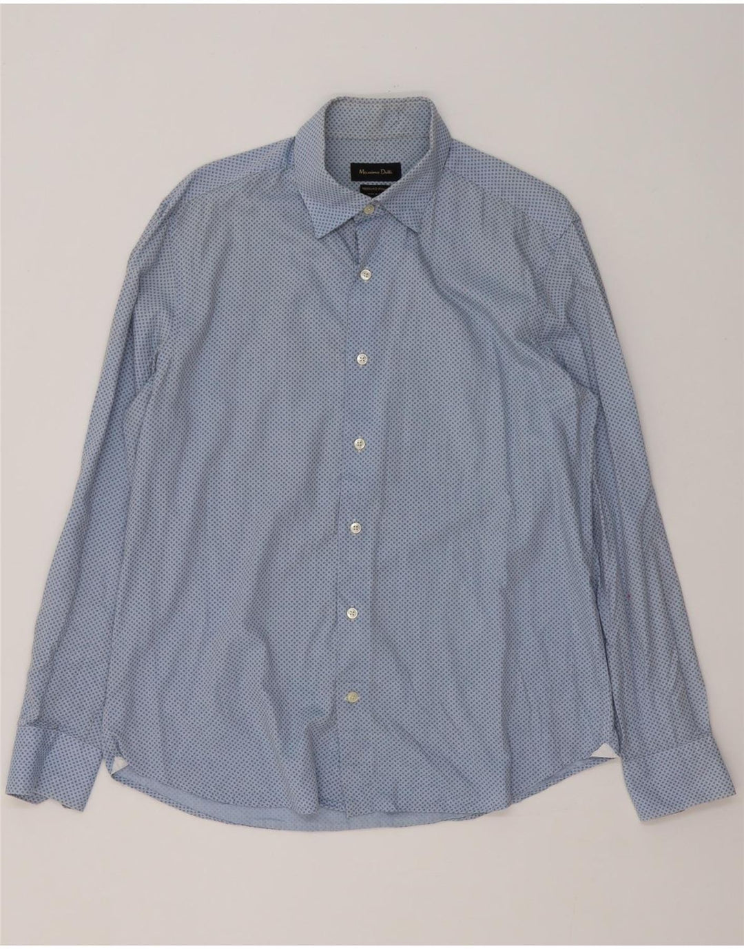 Ανδρικό πουκάμισο Massimo Dutti 43 Μεγάλο μπλε στίγματα