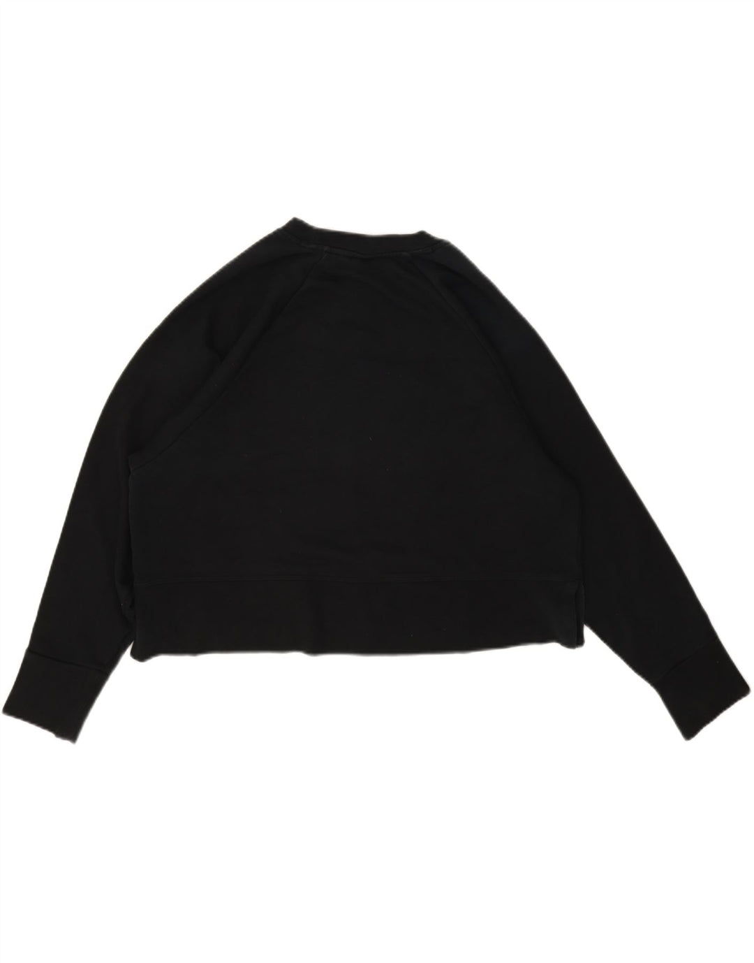 Γυναικεία Nike Dri Fit Crop υπερμεγέθη φούτερ Jumper UK 16 Large Μαύρο