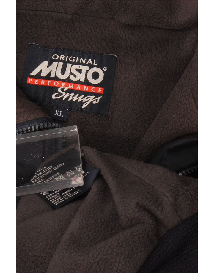 Musto Ανδρικό Bomber Jacket UK 42 XL Navy Blue Polyester