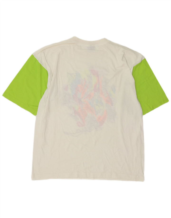 Arena Ανδρικό γραφικό T-Shirt Top μεγάλο λευκό βαμβακερό