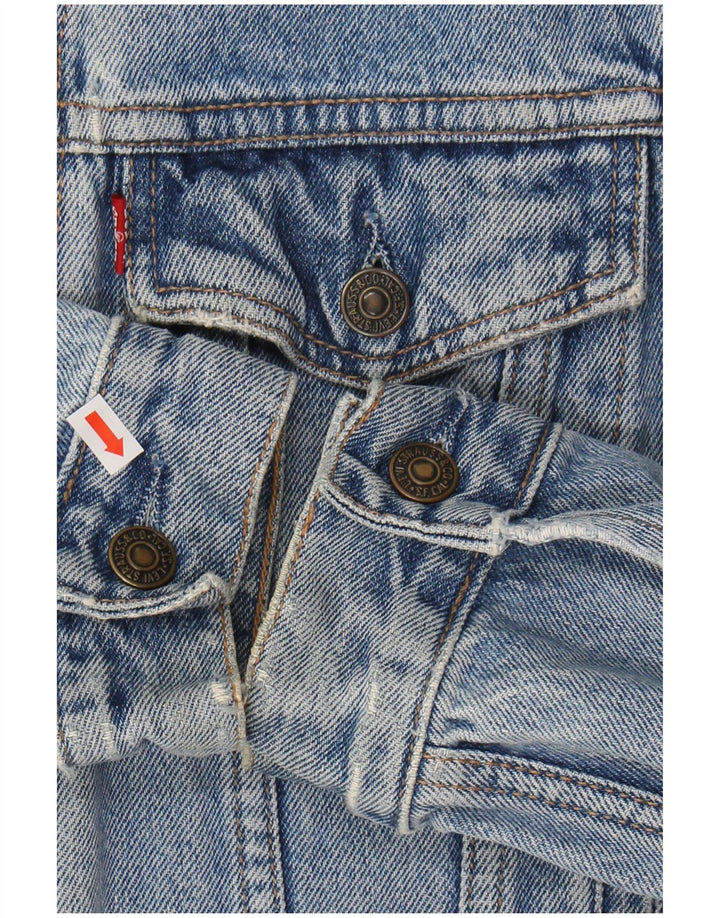 LEVI'S Boys Denim Jacket 11-12 Years Small Blue Cotton