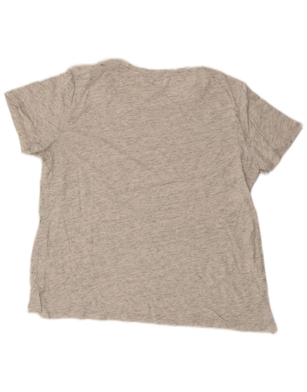 Eddie Bauer Γυναικείο T-Shirt Top UK 18 XL Γκρι βαμβακερό