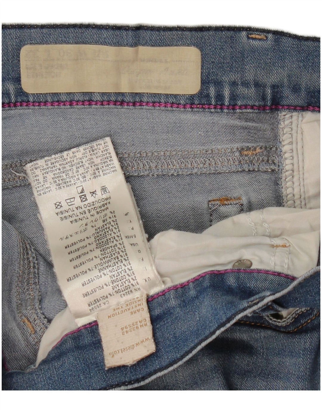 DIESEL Γυναικείο Skinny Jeans W30 L28 Μπλε Βαμβακερό