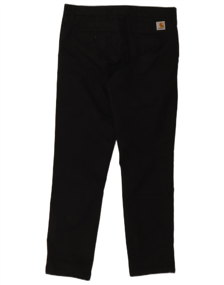Carhartt Ανδρικό παντελόνι Chino Sid Straight W32 L30 Μαύρο βαμβακερό