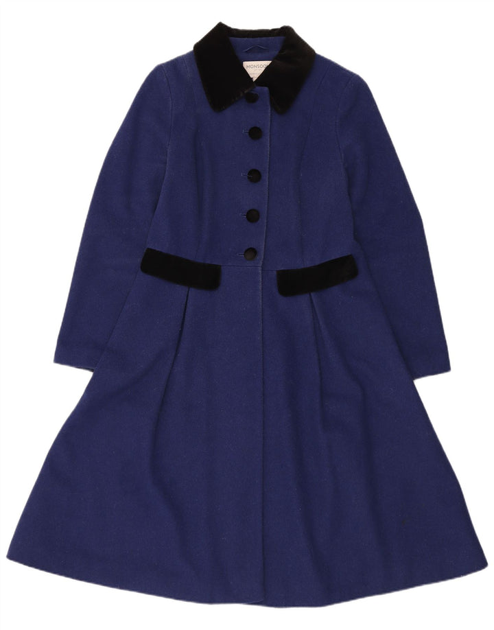Γυναικείο παλτό Monsoon UK 10 Small Blue Colourblock