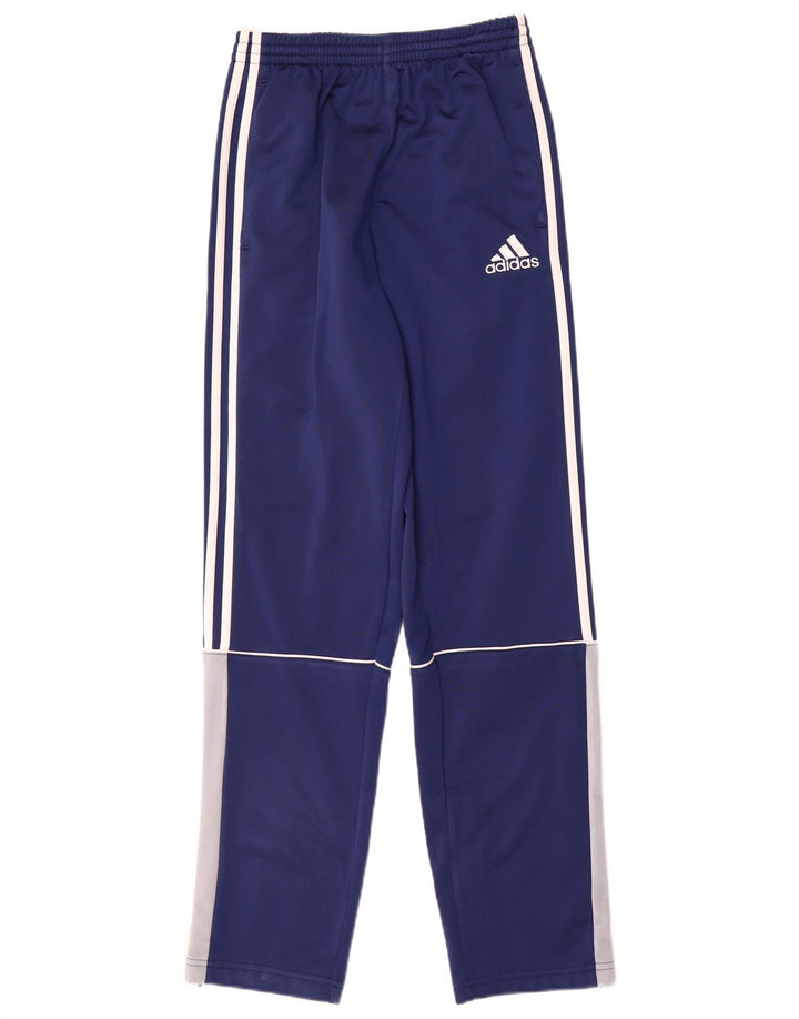 Παντελόνι αθλητικής φόρμας Adidas Boys 13-14 Years Blue Colourblock Polyester