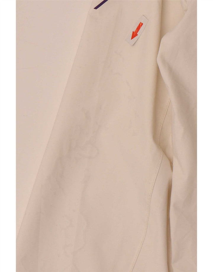 Helly Hansen Γυναικείο μπουφάν βροχής με κουκούλα γραφικών UK 10 Small White Polyamide