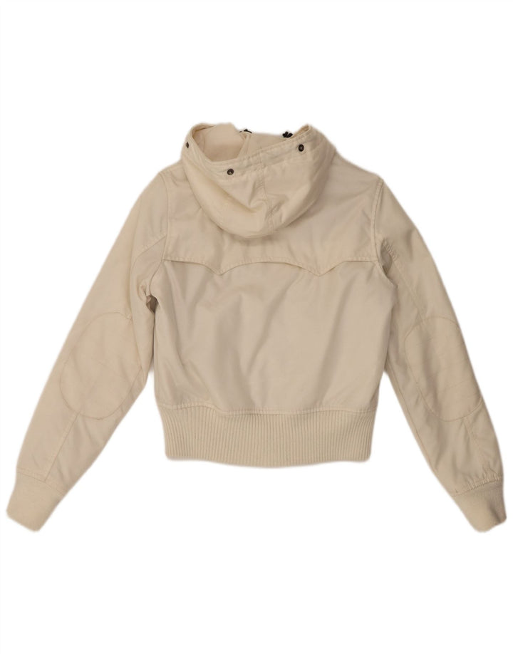 Woolrich Γυναικείο Bomber Jacket UK 10 Small Off White Nylon