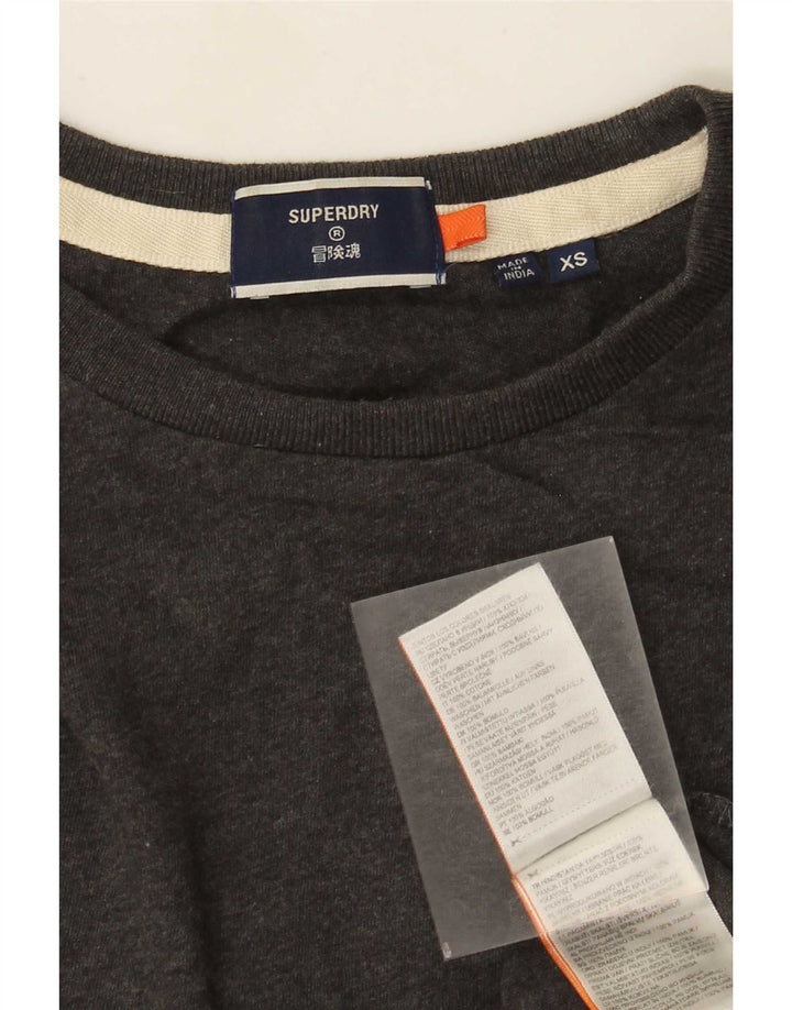 Ανδρικό μπλουζάκι Superdry μακρυμάνικο XS γκρι βαμβακερό