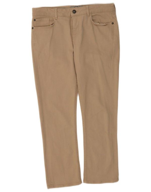 Fat Face Γυναικείο Slim Cropped Παντελόνι UK 10 Small W28 L24 Beige βαμβακερό