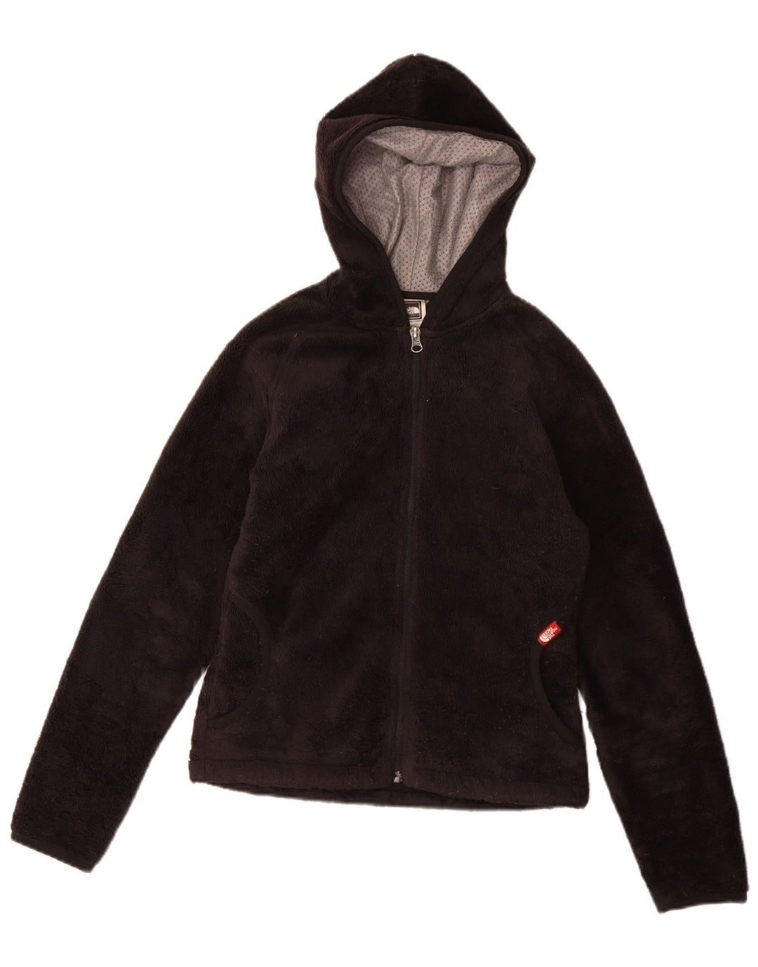 THE NORTH FACE Γυναικείο Fleece Jacket με κουκούλα UK 10 Small Black Polyester
