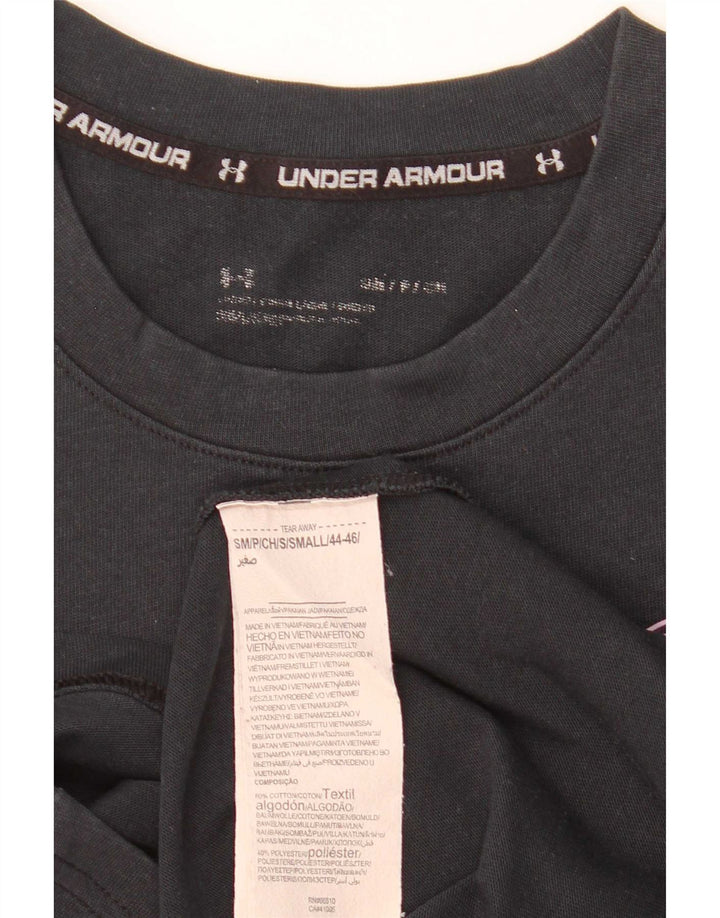 Under Armour Ανδρικό γραφικό T-Shirt Top Μικρό μαύρο βαμβακερό