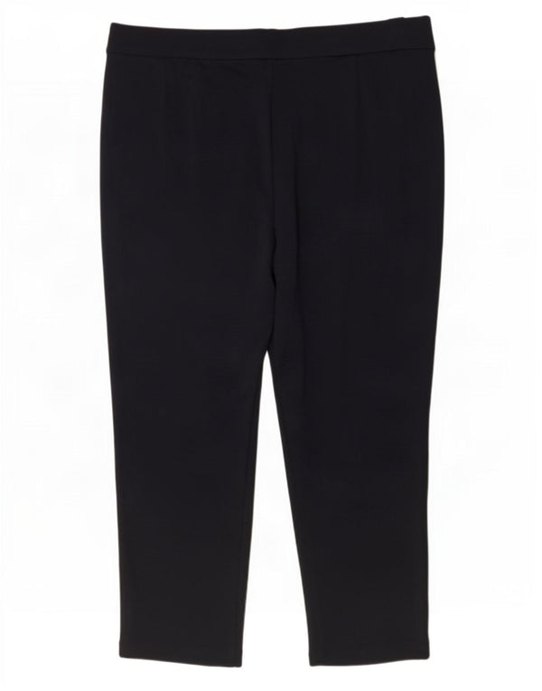 Marks & Spencer Γυναικείο ίσιο κομμένο παντελόνι UK 18 XL W36 L23 Navy Blue