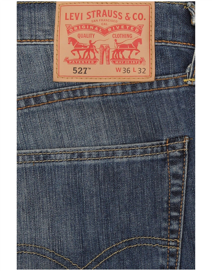 Levi's Mens 527 Bootcut Jeans W36 L28 Μπλε βαμβακερό