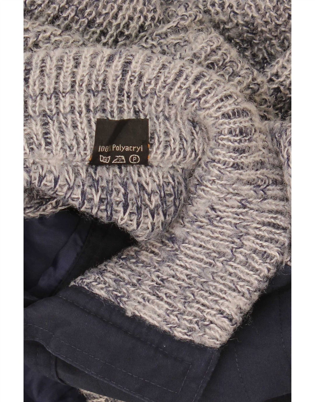Ανδρικό πουλόβερ ζακέτα Mark Astor Small Navy Blue Flecked Polyacrylic