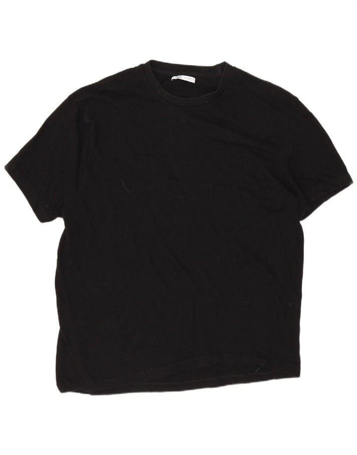 Ανδρικό T-Shirt ZARA Top XL Μαύρο