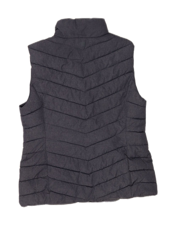 Mountain Warehouse Womens Padded Gilet UK 14 Large Navy Blue Nylon