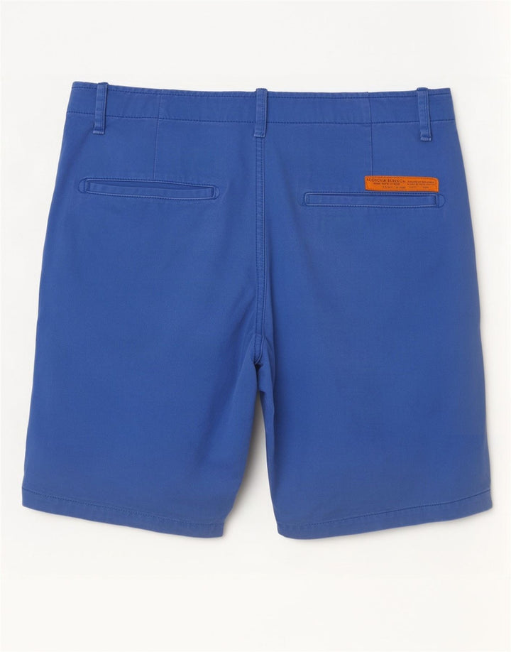 Ανδρικό σορτς Chino Scotch & Soda W30 από μεσαίο μπλε βαμβακερό
