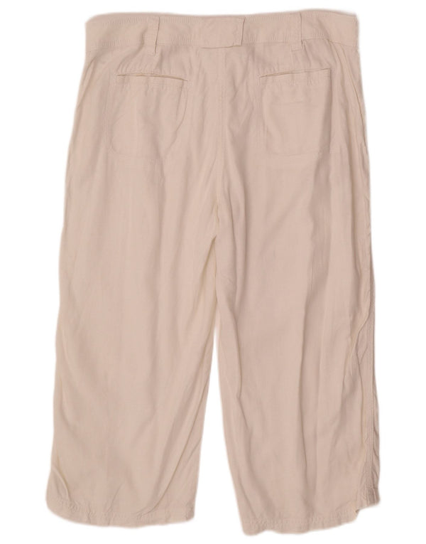 Marks & Spencer Γυναικείο ίσιο παντελόνι Capri UK 16 Large W36 L21 White