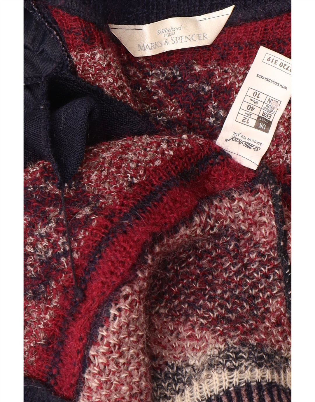 Marks & Spencer Γυναικείο πουλόβερ Longline Cardigan UK 12 Medium Navy Blue