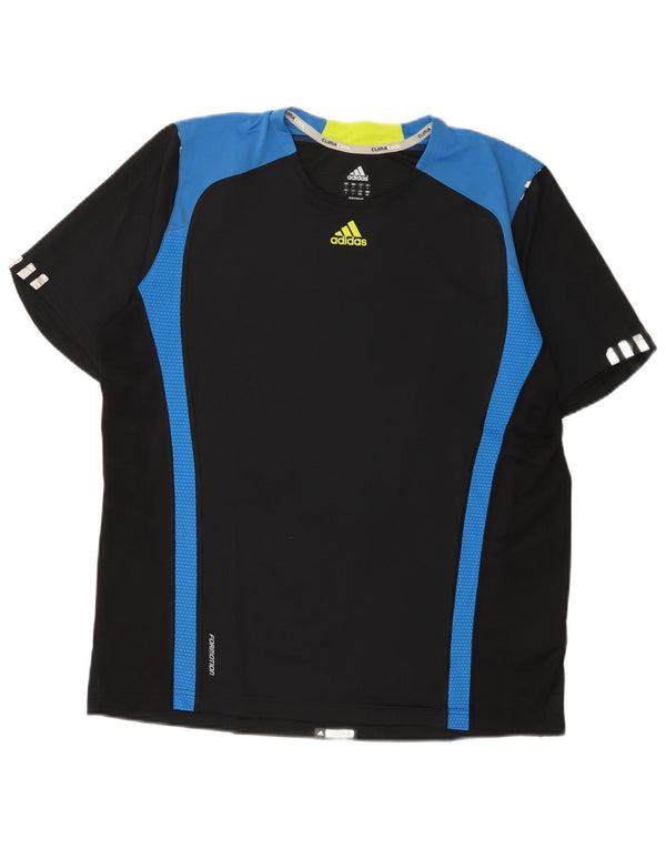 Ανδρικό T-Shirt Adidas Climacool Top Large Black Colourblock Πολυεστέρας