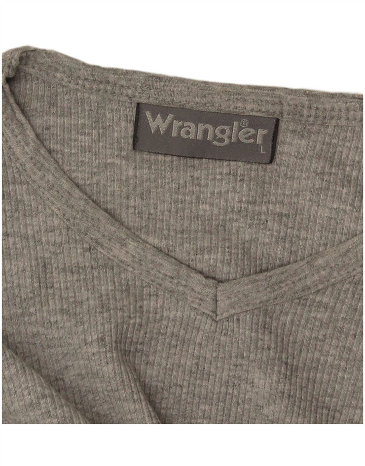 Γυναικείο τοπ Wrangler μακρυμάνικο UK 14 Large Grey