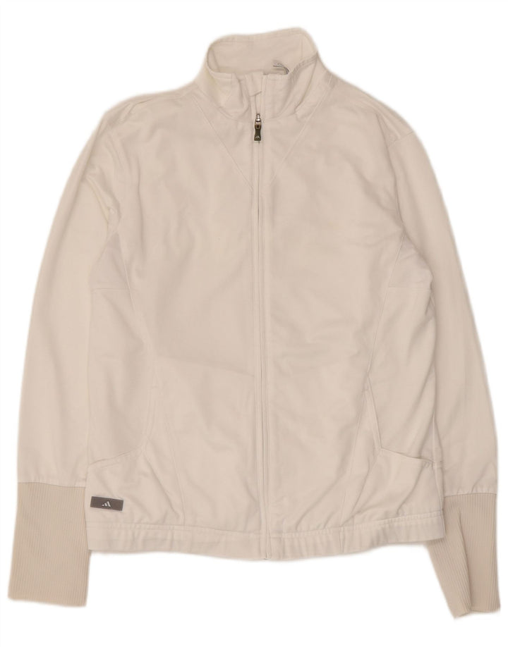 Γυναικεία αθλητική φόρμα Adidas Top Jacket UK 16 Large White Polyester