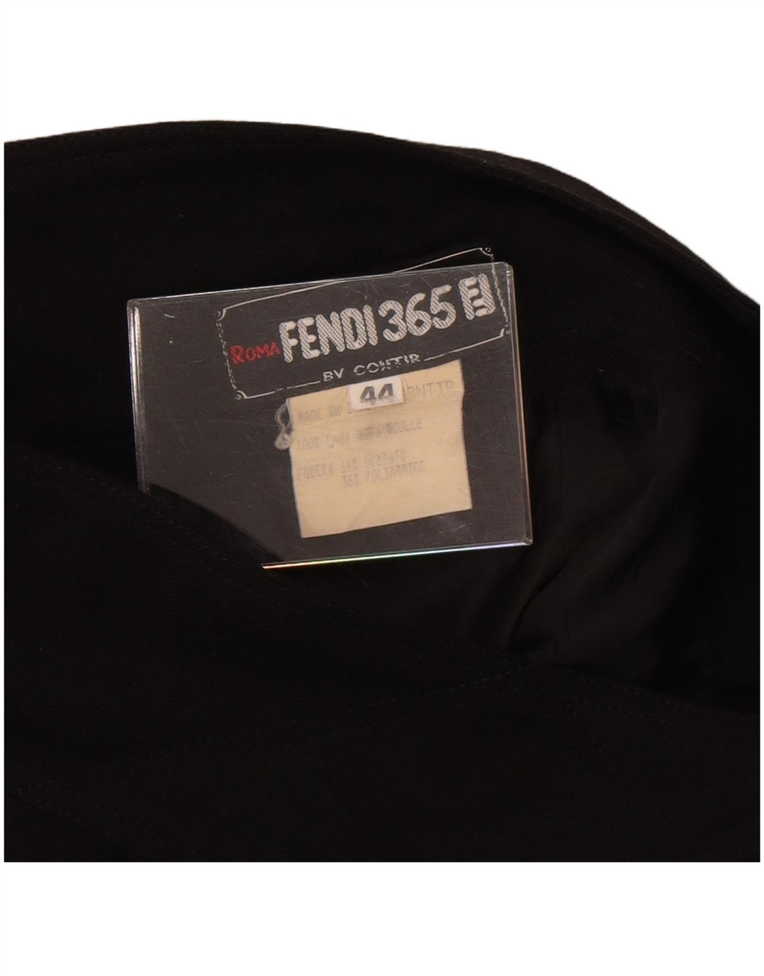 Fendi Γυναικεία Ψηλόμεση Midi Φούστα IT 44 Medium W28 Μαύρη Μάλλινη