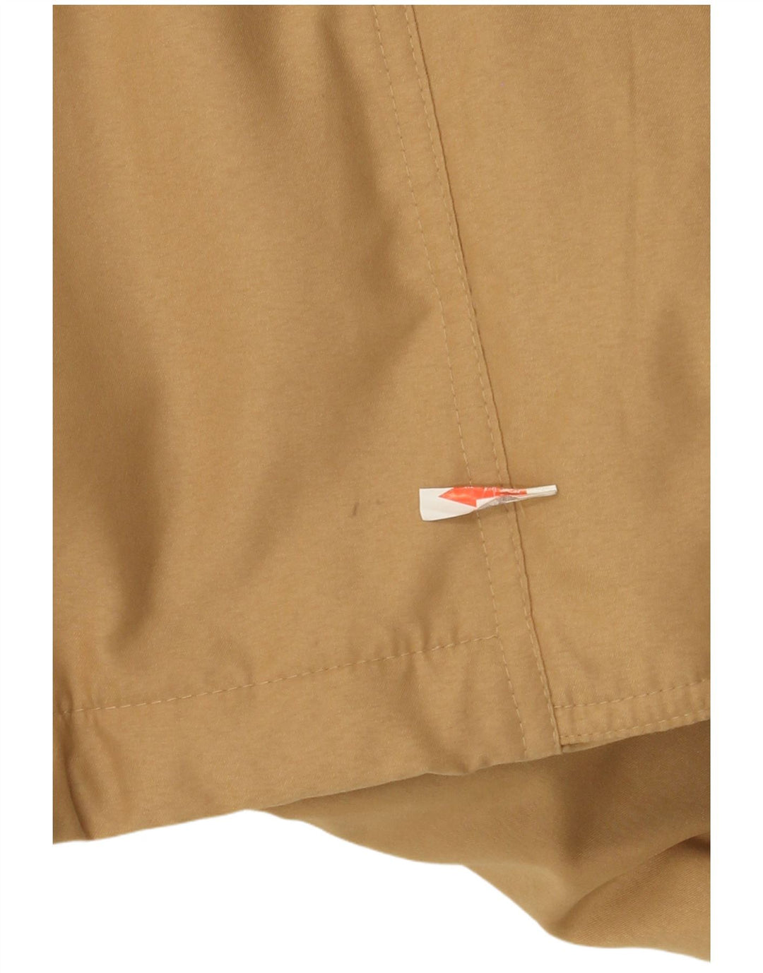 Αυθεντικό γυναικείο παλτό αντιανεμικό με κουκούλα EU 46 XL Μπεζ πολυεστέρας