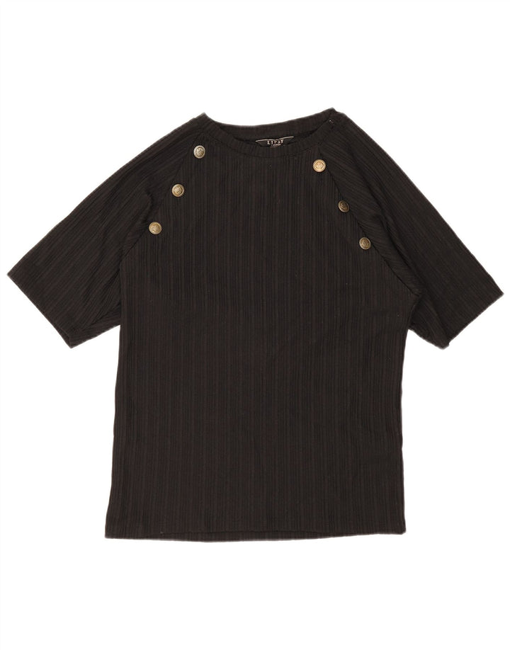 Lipsy Γυναικείο T-Shirt Top UK 16 Large Black Polyester