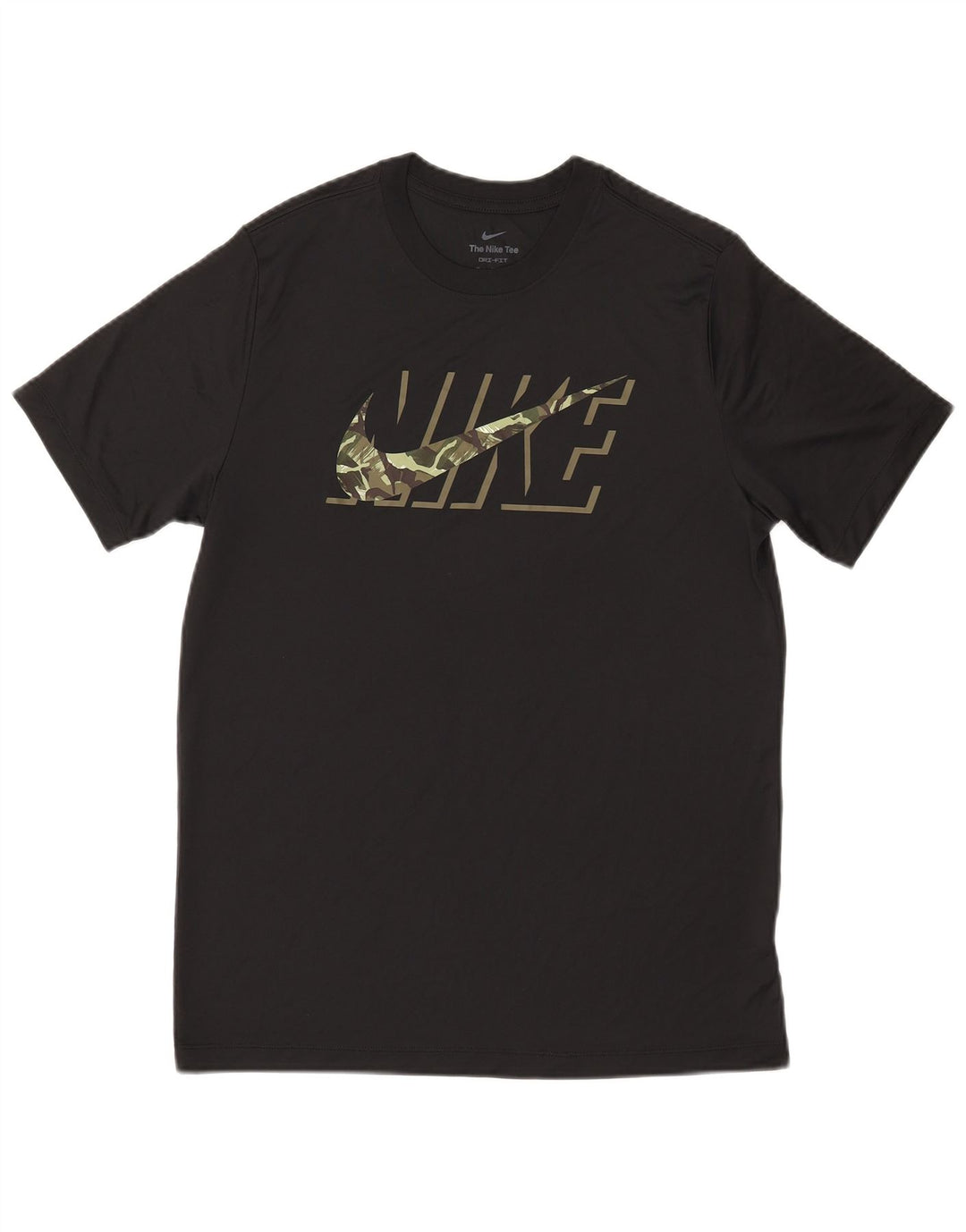 Ανδρικό γραφικό T-shirt Nike Dri Fit, μεσαίο μαύρο