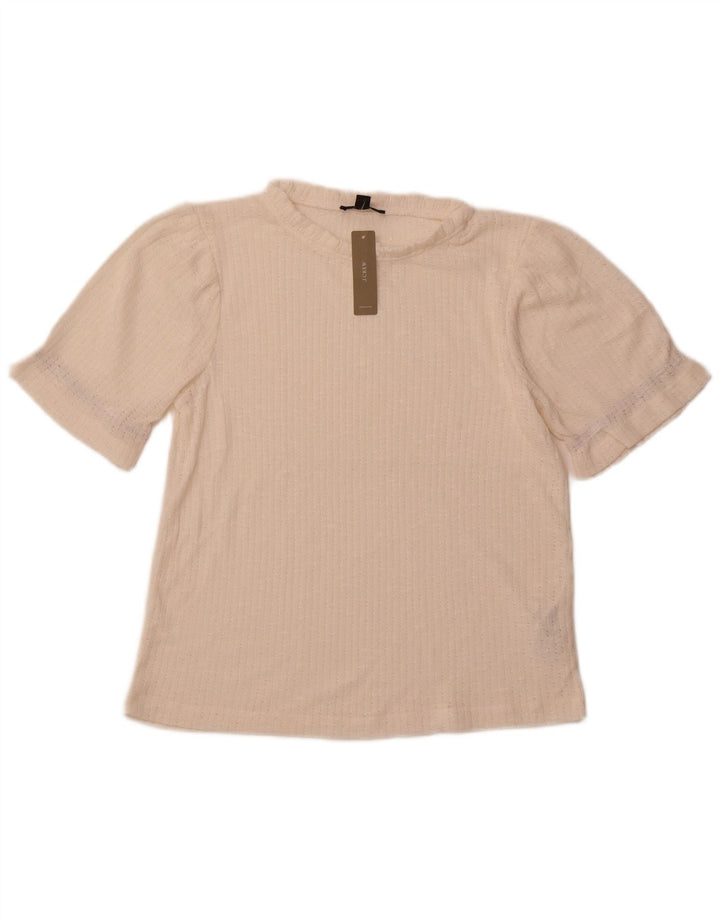 Γυναικεία πλεκτή μπλούζα J. CREW Top UK 14 Medium Off White Polyester