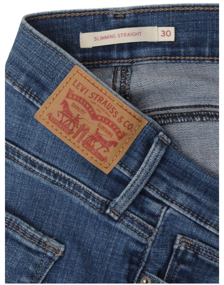 Γυναικείο ίσιο τζιν αδυνατίσματος Levi's W30 L32 μπλε