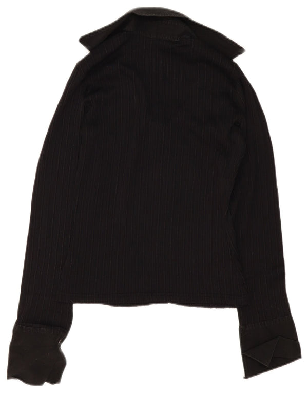 Naracamicie γυναικείο πουκάμισο μπλούζα UK 10 Small Black Polyamide