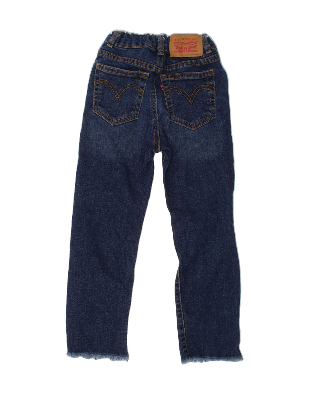 LEVI'S Boys Straight Jeans 5-6 Years W22 L17 Blue Cotton Vintage Levi's and Second-Hand Levi's from Messina Hembry 