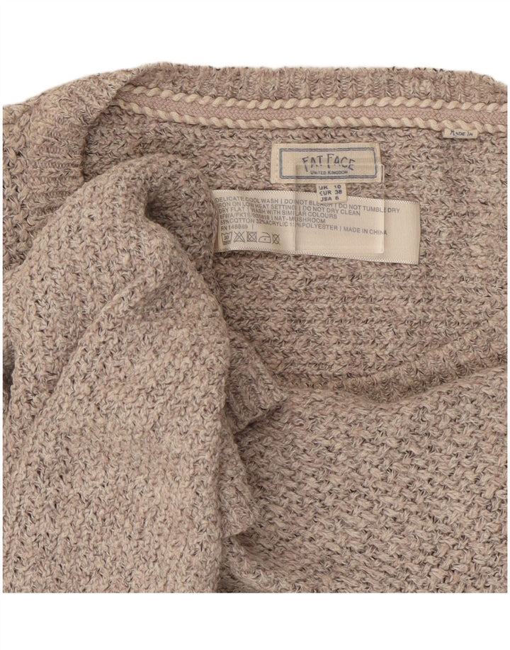 Γυναικείο πουλόβερ με λαιμό σκάφος μεγάλου μεγέθους 10 μικρό γκρι βαμβακερό