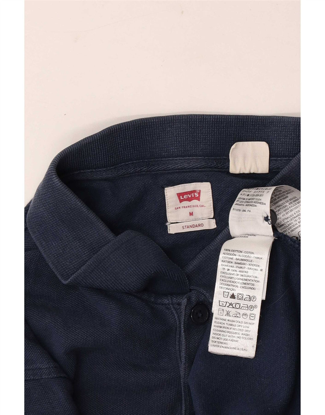 Ανδρικό πουκάμισο Levi's Standard Polo, Βαμβακερό, μεσαίο ναυτικό