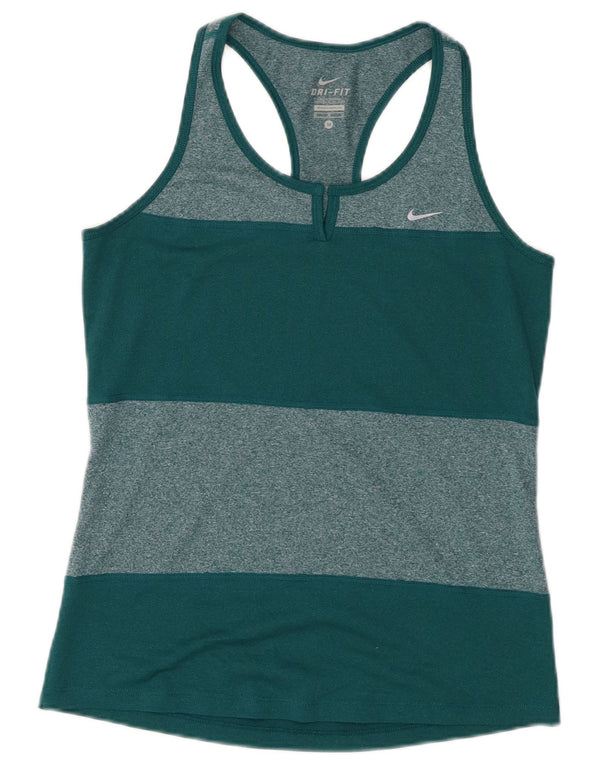 Γυναικείο γιλέκο Nike Dri Fit Top 12 μεσαίου πράσινου χρώματος πολυεστέρας