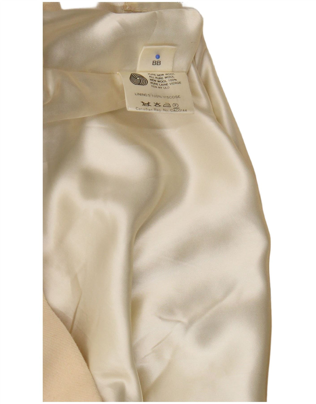 Jaeger Γυναικείο Παλτό με διπλό στήθος UK 14 Medium Beige New Wool