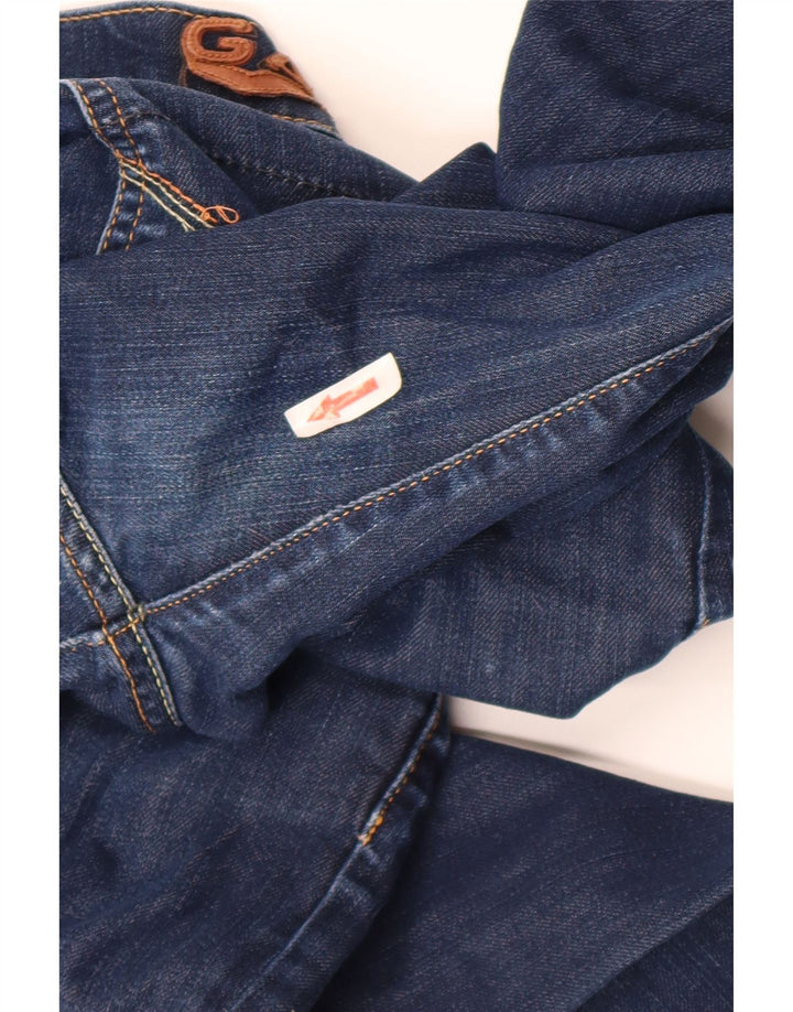 GAS Womens Crop Slim Jeans W29 L24 Μπλε Βαμβακερό