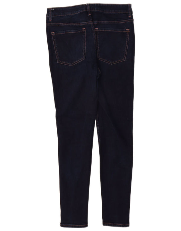 Marks & Spencer Womens The Ivy Skinny Jeans UK 10 Small W28 L28 Navy Blue