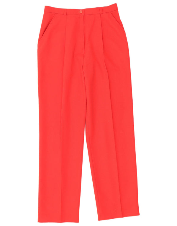 Vintage γυναικείο ψηλόμεσο ίσιο παντελόνι Chino IT 44 Medium W26 L28 Red