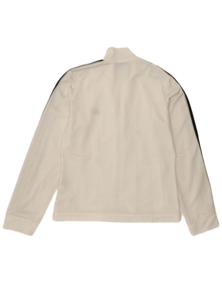 Γυναικεία αθλητική φόρμα Adidas Top Jacket UK 12 Medium White Polyester