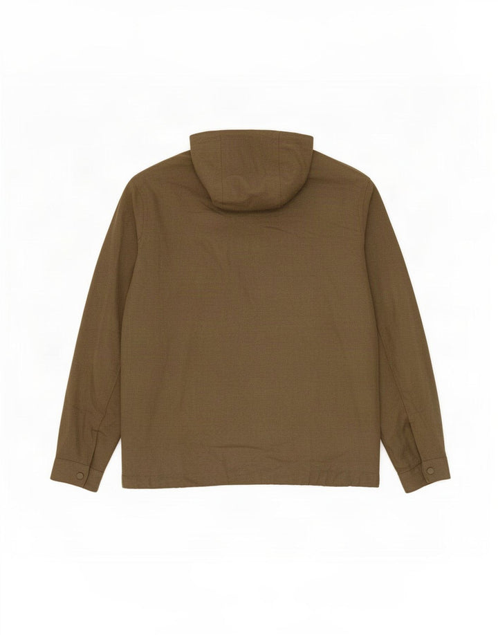 Zara Ανδρικό Bomber Jacket με κουκούλα UK 36 Small Khaki