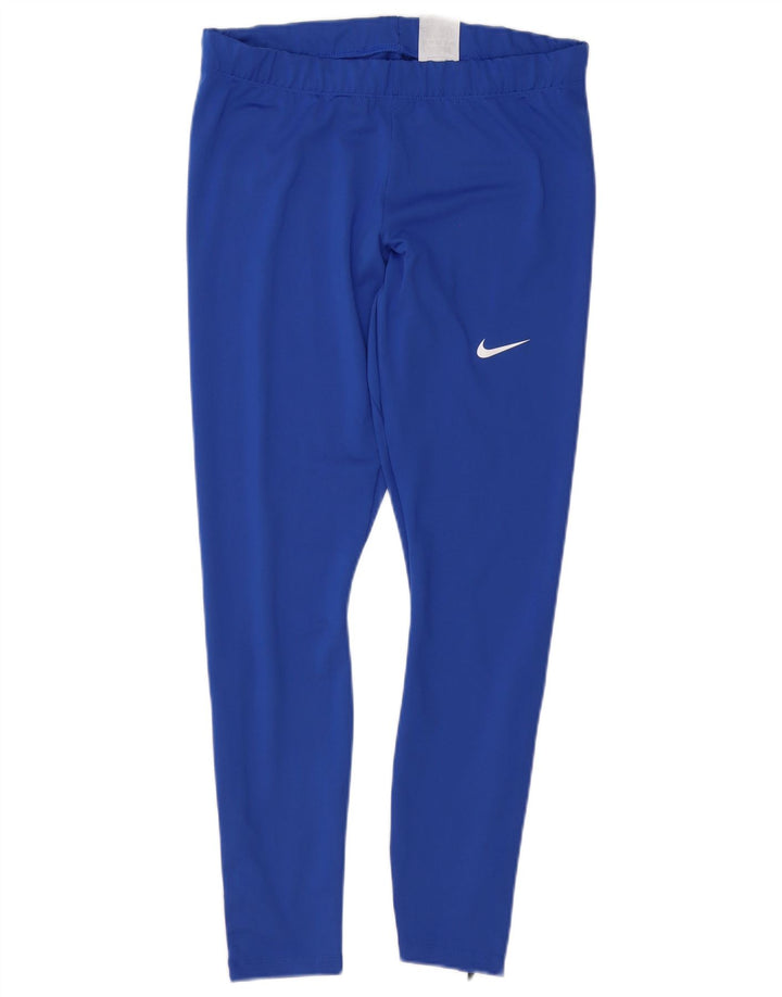 Γυναικεία κολάν Nike Dri Fit UK 14 Large Blue Polyester