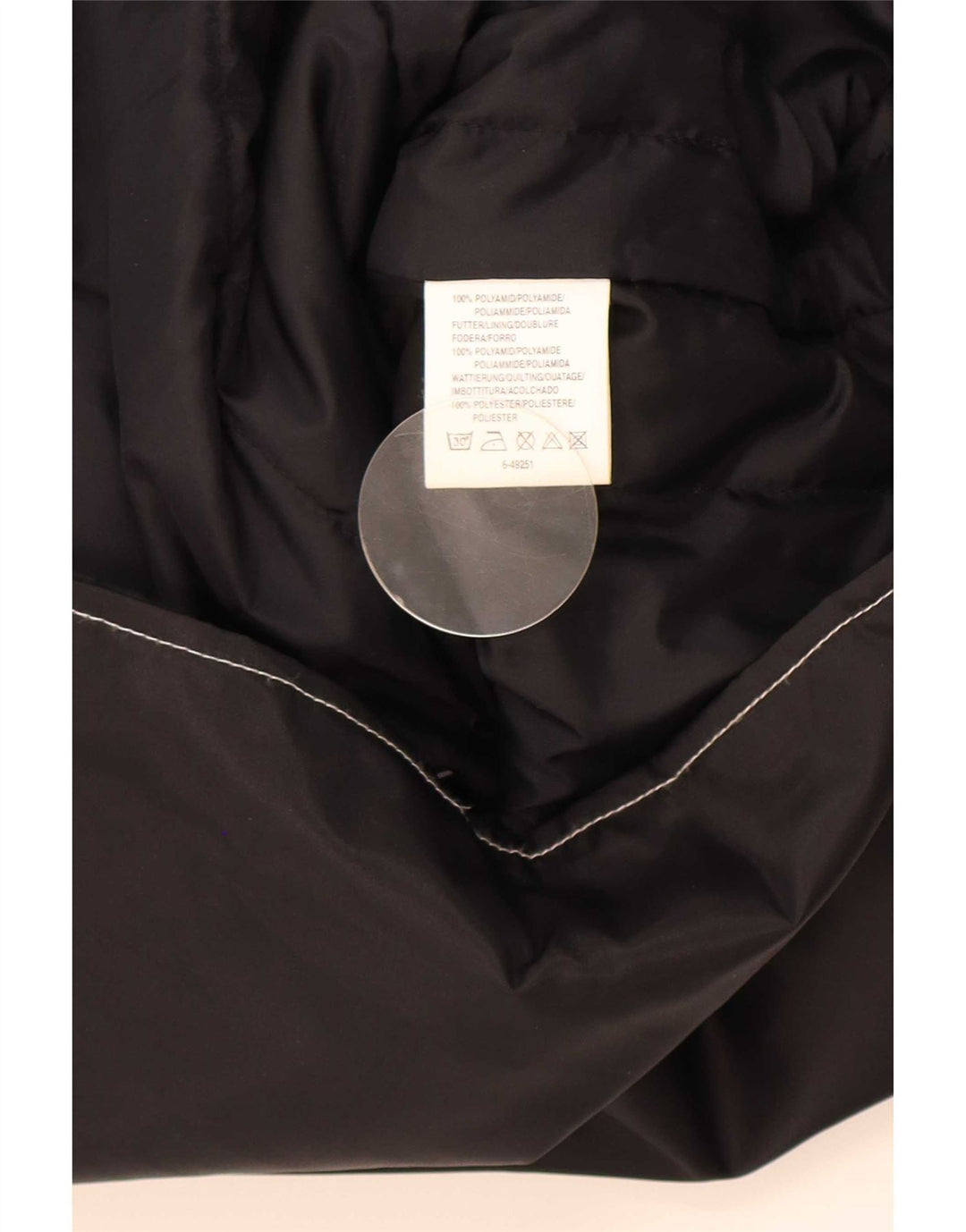 Vintage γυναικεία υπερμεγέθη Utility Gilet UK 20/22 XL Μαύρο Πολυαμίδιο