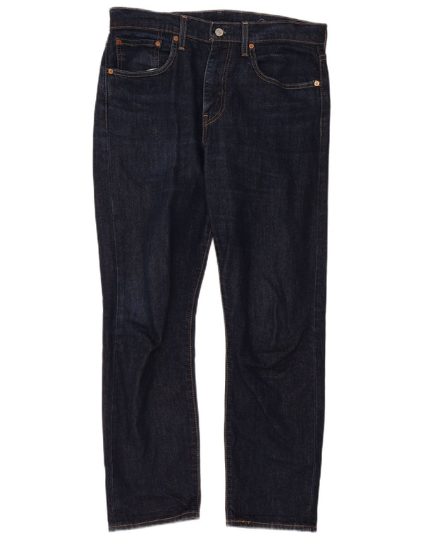 Levi's Womens 502 Straight Jeans W32 L30 Navy Blue