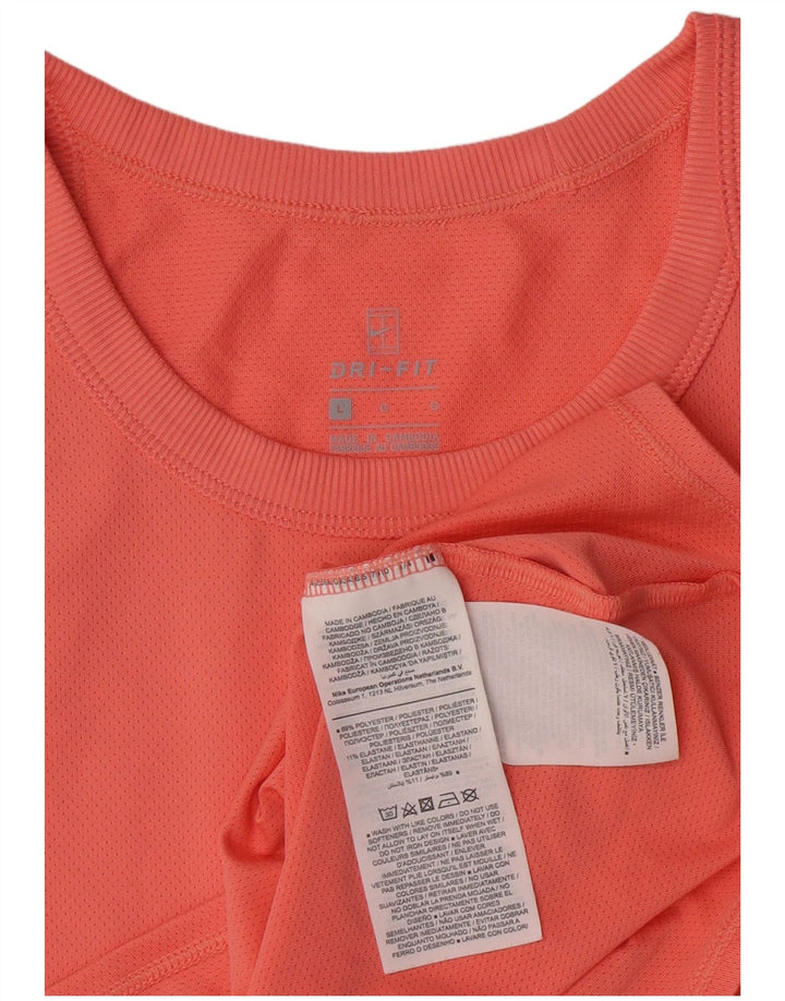 Γυναικείο γιλέκο Nike Dri Fit Top UK 14 μεγάλο ροζ πολυεστέρας