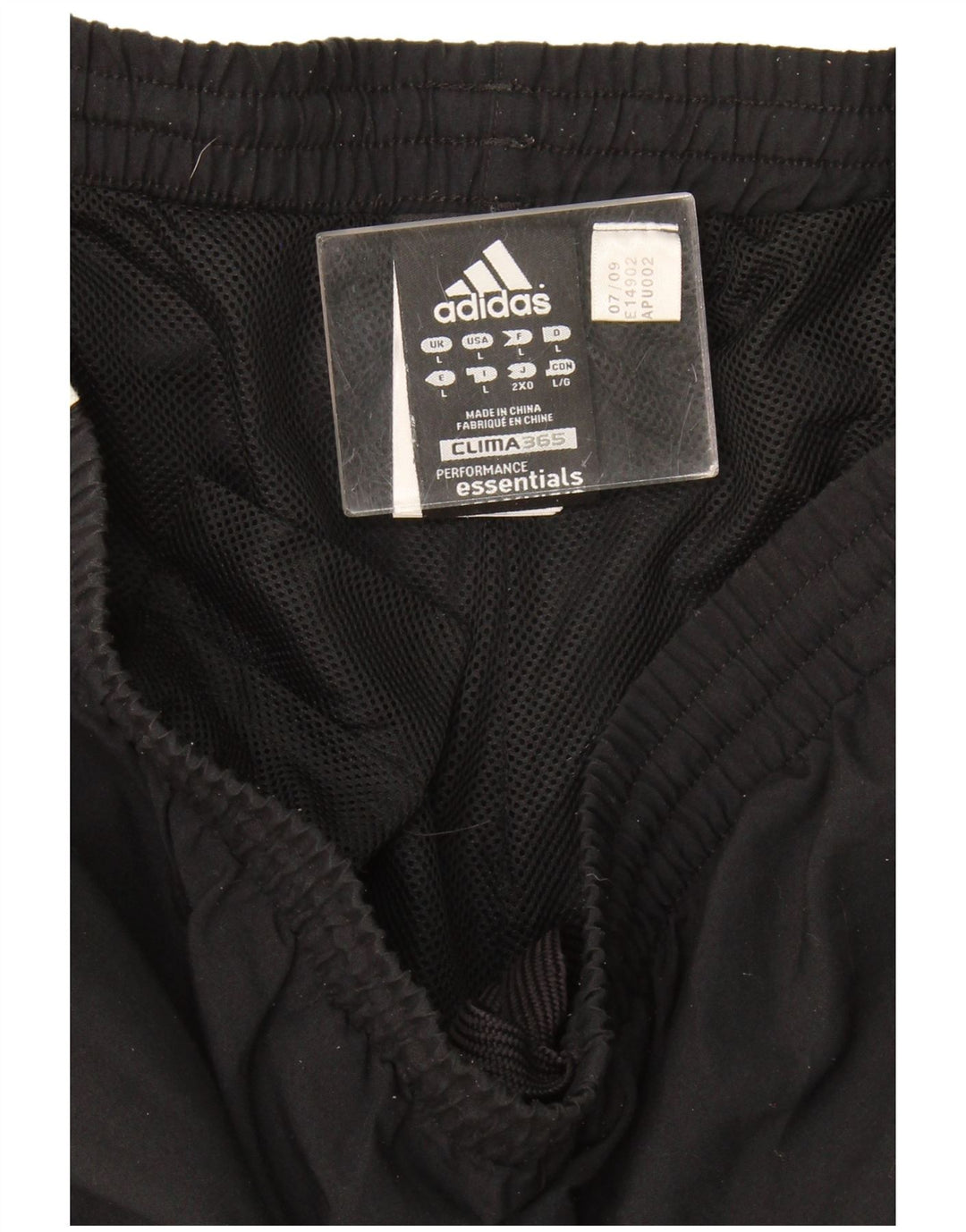 Adidas Ανδρική φόρμα Clima 365 Παντελόνι Μαύρο μεγάλο πολυεστέρα